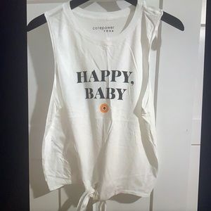CorePower "Happy Baby" Crop Tank